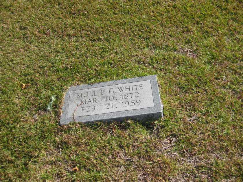 mollie G White tombstone