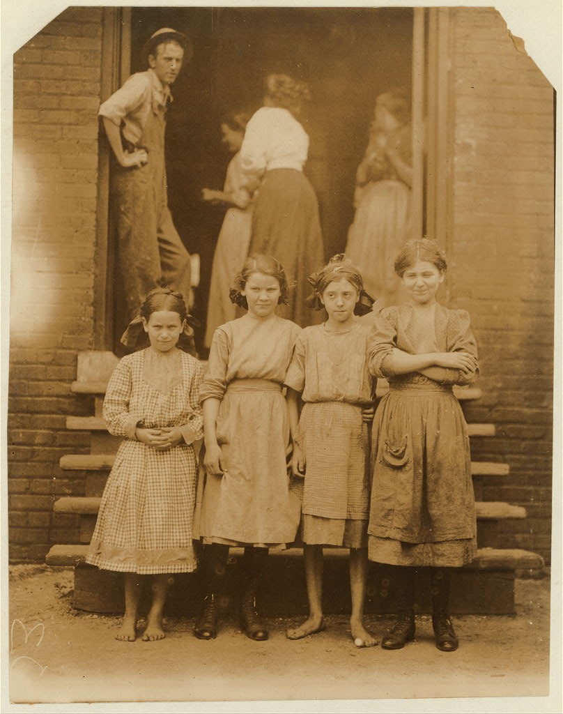 Some of the smallest spinners at the Beaumont Mill. Location_ [Spartanburg, South Carolina]