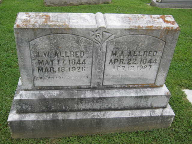 Isaac Wesley Allred Grave